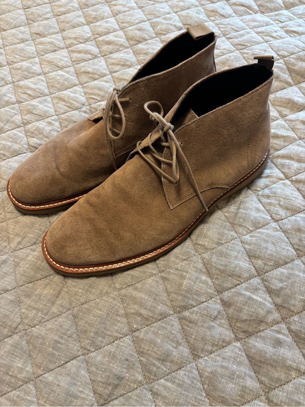 Nordstrom Taupe Suede Chukka Boots